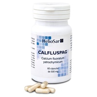 Fluorato de cálcio Calfluspag 60 cápsulas de 500mg - Heliosar