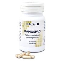 Cloreto de potássio Kamuspag 60 cápsulas de 500mg - Heliosar