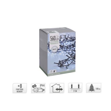 Grinalda 560 Leds Luz Fria 11M