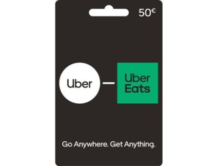 Cartão Uber Eats 50 Euros (Formato Digital)