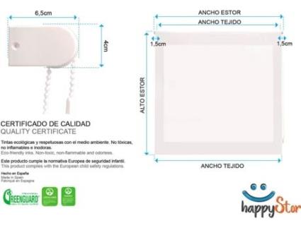 Estore de Rolo HAPPYSTOR Impressão Digital Cidades HSCU6383 180x180 cm