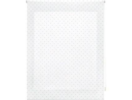 Estore de Rolo HAPPYSTOR Motas Impressão Digital Gostar Blanco-Celeste 115x180 cm