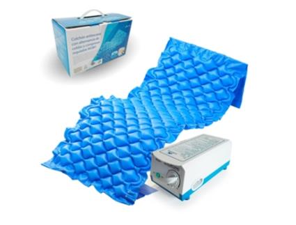 Colchão Antiescaras MOBICLINIC com Compressor Pvc Médico e Ignífugo 200X90X7 cm 130 Células Azul Mobi 1