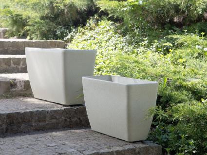 Vaso para plantas 74 x 32 x 45 cm creme BARIS