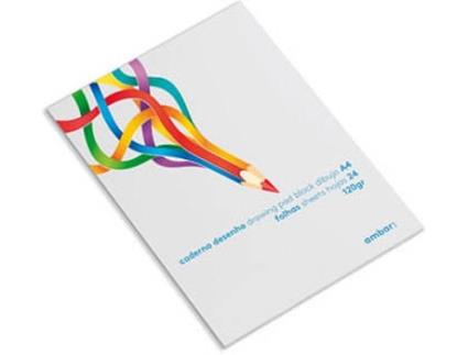 Caderno Agrafado  Branco (A4 - Liso - 24 Folhas)