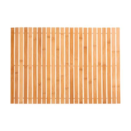 TAPETE PARA CASA DE BANHO DE BAMBU 59X40X0.7CM