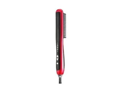 Escova Hair Straightener Alisadora de Cabelo 2 em 1 Asl-908A Vermelho