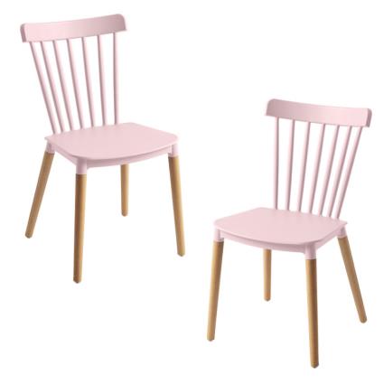 Presentes Miguel - Pack 2 Cadeiras Leka - Rosa