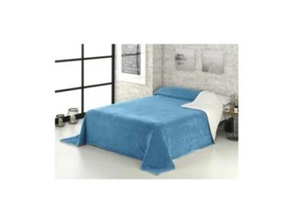 Manta Lisa Sherpa NOVOTEXTIL (Azul - 250X260 cm)