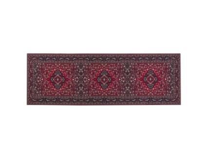 Tapete BELIANI Vadkadam (Poliéster - Vermelho - 80 x 240)