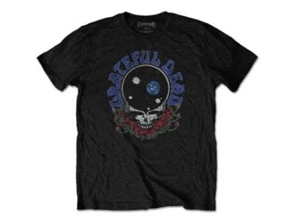 T-Shirt ROCK OFF Grateful Dead - Space Your Face Preto (Tamanho: S)