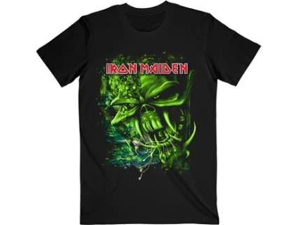 T-Shirt ROCK OFF Iron Maiden - Final Frontier Green Preto (Tamanho: L)