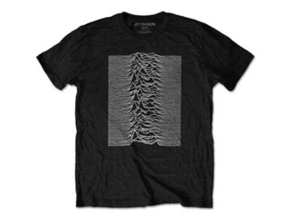 T-Shirt ROCK OFF Joy Division - Unknown Pleasures Preto (Tamanho: S)