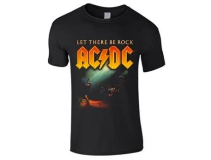 T-Shirt PLASTIC HEAD Ac/Dc - Let There Be Rock Preto (Tamanho: S)