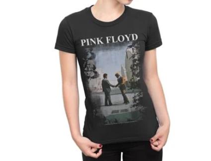 T-Shirt PLASTIC HEAD Pink Floyd - Burning Man Preto (Tamanho: M)