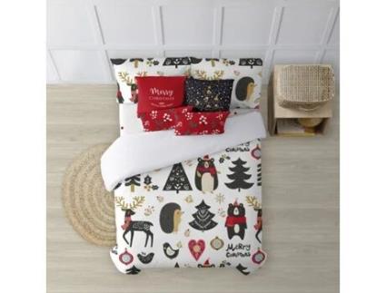 Capa de Edredão MUARE HOME Christmas (150 (240 x 220) - Algodão - Multicor)