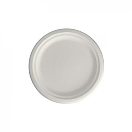 Pratos? 22CM Cana de A?ucar cor Natural 50UN