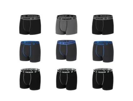 Pack 9 Boxers FREEGUN Hombre (Multicor - L)