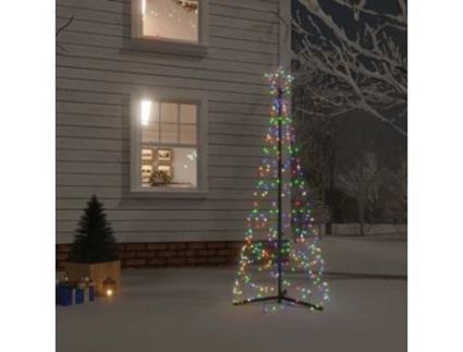 Árvore De Natal Em Cone 200 Luzes Led 70X180 VIDAXL (Multicor - 70 x 180 cm)
