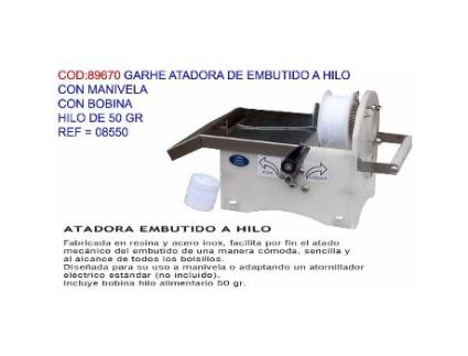 Garhe atadora de embutido a hilo con manivela+bobina 08550