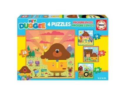 Puzzle EDUCA Progressivo Hey Duggee 19394 (Idade Mínima: 4 anos - 12 + 16 + 20 + 25 Peças)