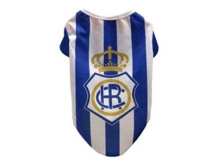 T-Shirt para Cães R.C. Recreativo de Huelva Branco Xl