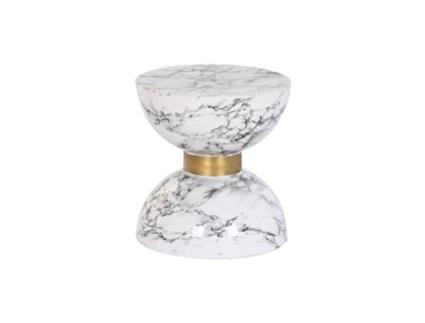 Mesa de Apoio Dkd Home Decor Branco Ferro (33 X 3.