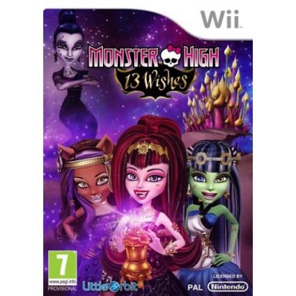 WII MONSTER HIGH 13 WISHES - USADO