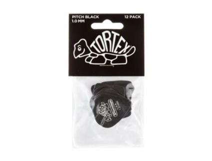 Suporte DUNLOP Tortex Pitch Black Standard 1.0Mm 12-Pack