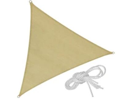 Toldo TECTAKE em Forma TECTAKE de Vela em Polietileno, Bege