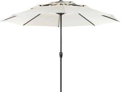 Guarda-Sol BELIANI de Jardim 285 cm Creme Claro Bibione