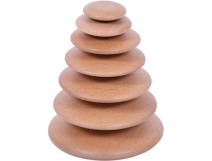 Jogo Didático TICKIT Madeira - Bege - 23 x 16 x 10 cm)