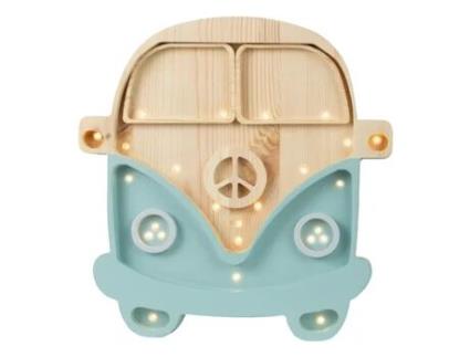 Luz de Presença LITTLE LIGHTS Madeira - Branco - 30 x 29 x 5,5 cm)