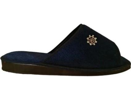 Pantufas AMOROS Marinero Têxtil Homem (42 - Azul Marinho)