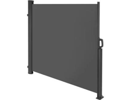 Toldo de Proteção Lateral ECD GERMANY (Antracite- Poliéster e Alumínio- 1,4x3m)