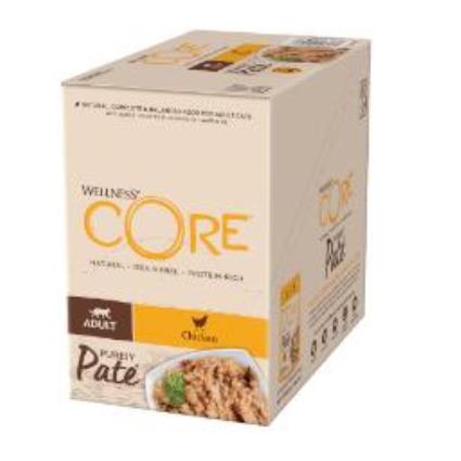 Wellness Core Adult Purely Frango em Patê Saqueta para gatos