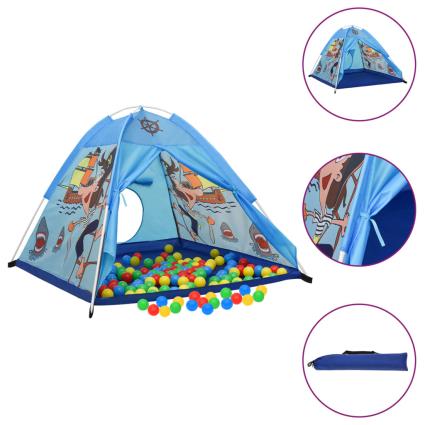 vidaXL Tenda de brincar infantil 120x120x90 cm azul