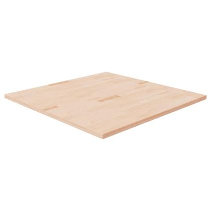 vidaXL Tampo de mesa quadrado 90x90x2,5 cm carvalho maciço não tratado