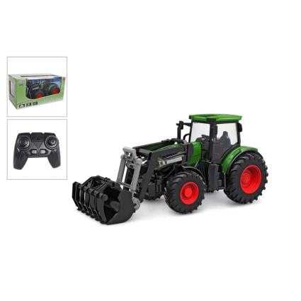 Kids Globe Trator RC 2,4 GHz 27 cm verde e vermelho