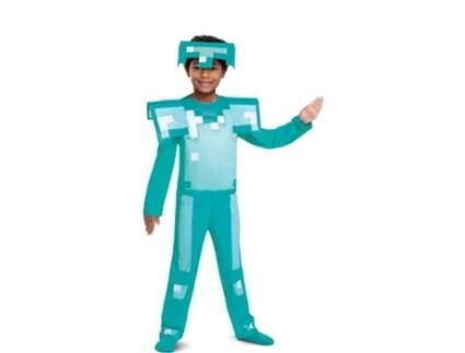 Fato de Menino LIRAGRAM ESPAÑA Armadura Deluxe Minecraft  (7-8 anos)