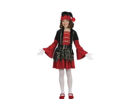 Fato de Menina GUIRMA Elfa Vermelha (7-9 anos)