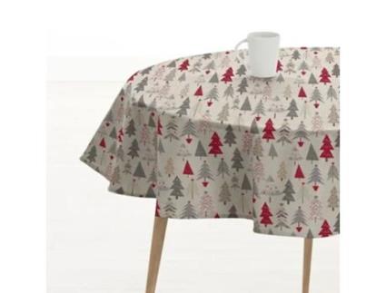 Toalha de Mesa MUARE HOME Christmas (Diámetro 180 - Algodão - Multicor)