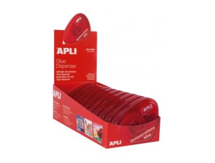 apli expositor de 10 aplicadores de adhesivos doble cara 8 mm x 10 m - 11037