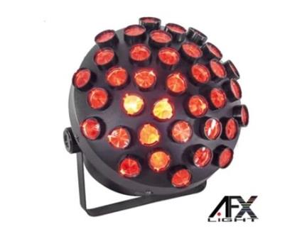 Afx Light Projector Luz com 27 Leds Rgb 1.5W Multi-Line Dmx Mushroom-2.0