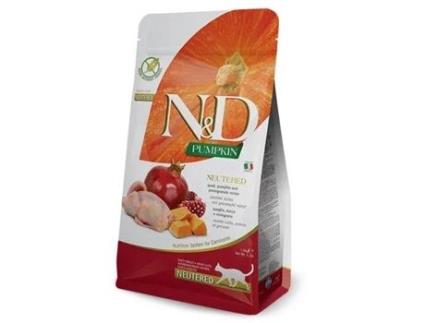 Cat Pumpkin Neutered alimento seco para gatos FARMINA 1,5kg