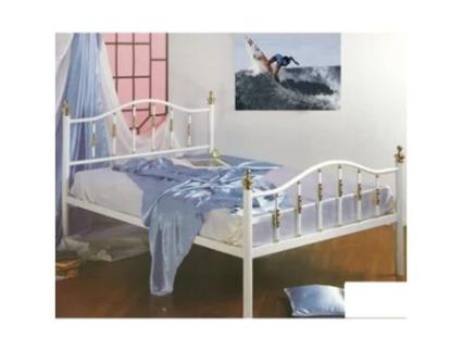 Cama de Ferro Julia 190x90 Branco