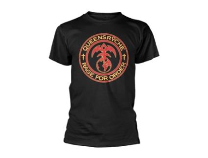 T-shirt QUEENSRYCHE (S - Preto)