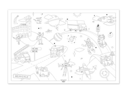 Jogo de Tabuleiro LABEL'TOUR CRÉATIONS Giant Poster To Colour In Space Road (3 Anos)