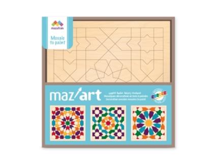 Jogo de Tabuleiro MAZAFRAN Decorative Wooden Mosaics To Paint (6 Anos)