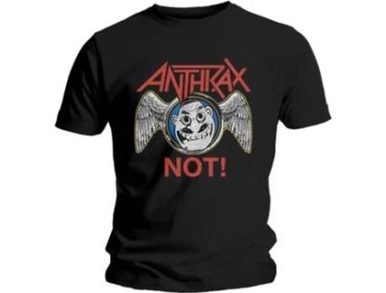 T-shirt ANTHRAX (L - Preto)
